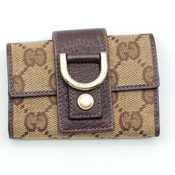 Gucci Canvas Leather Key Case - Picture 2 of 12